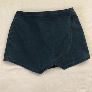Denim skirt shorts
